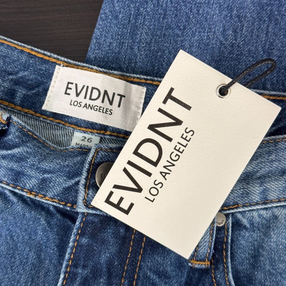 Evident Anthropologie Jeans Womens 26 Ghent Boyfriend Crop Selvedge Los Angeles - Picture 3 of 11